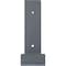 Ekena Millwork Steel Hanging Shelf Bracket, Hammered Light Blue 2"W x 12"D x 7"H BKTM02X12X07HSHLB - alternate 8